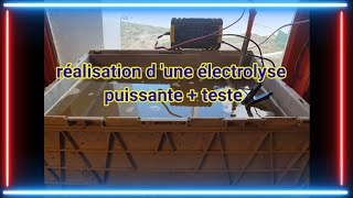 Présentation et réalisation dune électrolyse maison [upl. by Wendy497]