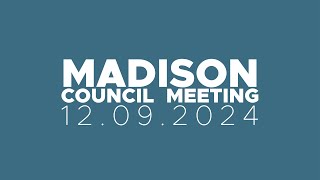 December 9 2024 Madison NJ Borough Council Meeting [upl. by Ennobe]