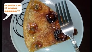 TARTA DE PLÁTANO EN SARTÉN EN 10 MINUTOS DELICIOSA [upl. by Eboh209]