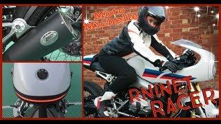 RnineT Racer Zard Exhaust amp Mods [upl. by Bannerman]