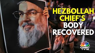 Hezbollah Chief Hassan Nasrallahs Body Recovered From Beirut With No Direct Wounds  N18G [upl. by Enyrhtac]