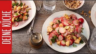 Radieschensalat mit Apfel  REWE Deine Küche [upl. by Nnylyaj570]