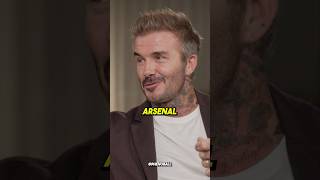 David Beckham EXPLAINS why his SON supports ARSENAL [upl. by Nesto]