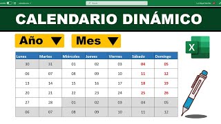 📆 CALENDARIO PERPETUO y DINÁMICO en Excel  Sin Macros 2023 [upl. by Enautna]