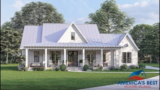 MODERN FARMHOUSE PLAN 453400072 WITH INTERIOR [upl. by Gaskill248]