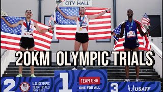 20km Racewalk  2024 Olympic Trials [upl. by Durrett]