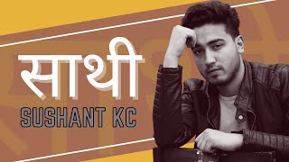 Sathi by Sushant KC Lyrical Version  Mesmerizing Karaoke [upl. by Ailehpo520]