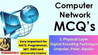 Lec 1 Physical Layer Digital Encoding Techniques  UniPolar  Polar  BiPolar [upl. by Tavie]