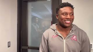 Alabama RB Jam Miller after USF win [upl. by Karylin141]