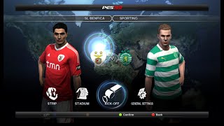 PES 2012 Benfica vs Sporting wepes 00s ball [upl. by Yentiw]