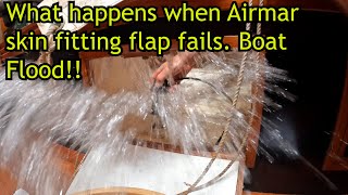 episode 7  What happens if the skin fitting flap for Airmar DST810 fails Sailboat life [upl. by Niko]