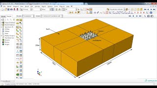 Interaction between the soil and foundation Abaqus [upl. by Dallon764]