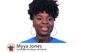 Myya Jones Candidate for Mayor of Detroit [upl. by Nellad]