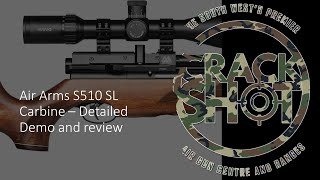 Air Arms S510 SL Carbine 22  an EXCELLENT rifle  Crackshot Demo and Review 30 40 and 50 M [upl. by Berglund510]