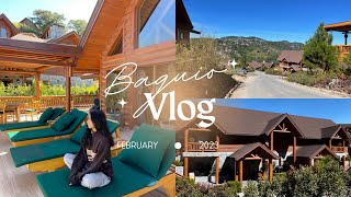 BAGUIO VLOG • warm amp cozy weekend at Alphaland Baguio Mountain Lodges ⛅️🍃 [upl. by Chappie]