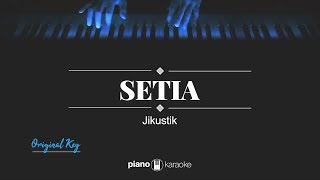 Setia ORIGINAL KEY Jikustik KARAOKE PIANO [upl. by Ennazzus306]