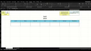 Comment créer un calendrier mensuel sur Excel [upl. by Aehcim]