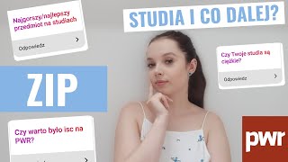 WSZYSTKO O ZIPIE  przedmioty praca  QampA PWR STUDENT [upl. by Lexa446]