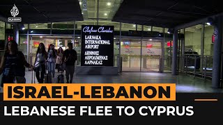 ‘We just want peace’ say Lebanese fleeing to Cyprus  AJ shorts [upl. by Aisatsan550]