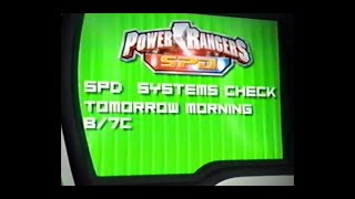 Jetix April 2 2005 Power Rangers SPD Systems Check Tomorrow Morning At 8 am On ABC Family [upl. by Lihp368]