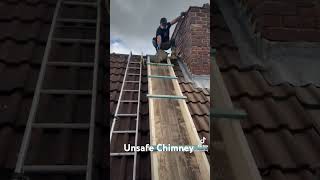 Unsafe chimney stack barnsley [upl. by Yanetruoc]