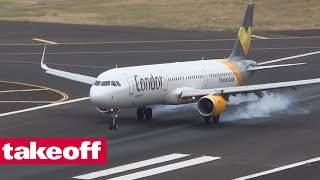 Condor Airbus A321 StuttgartFunchal CockpitFlug mit Audiokommentar vom Flugkapitän [upl. by Enylekcaj]