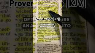 Proverbs 1526 shorts bible bibleverse reading [upl. by Norris]