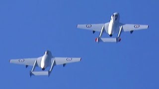 NoAFHS  Vampire display including cockpit view  Stord Airshow 2015 [upl. by Airla]