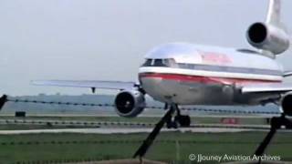 American Airlines DC10 Takeoff 1989  Original DC10 Prototype [upl. by Ennoira222]