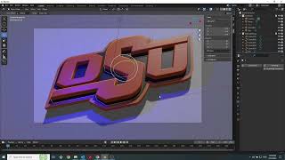 Logo to 3D in Blender  SVG to 3D using Blender [upl. by Brett87]