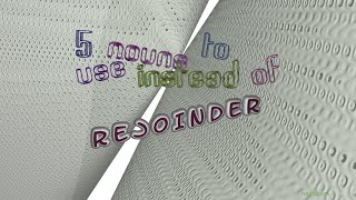 rejoinder  5 nouns meaning rejoinder sentence examples [upl. by Linda655]