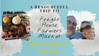 Traveling to Davenport Iowa Freight House Farmers Market  davenportiowa famousdaves BBQ [upl. by Sualk]