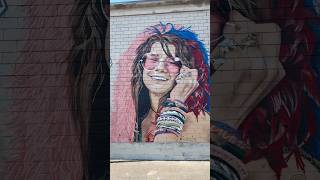 My painting of Janis Joplin located at The Rock Box in San Antonio [upl. by Japheth462]