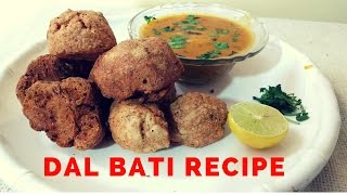 How to make Dal Bati दाल बाटी  Rajasthani Dal Baati [upl. by Odnalo]