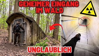 LOSTPLACE  Wohin führt dieser GEHEIME EINGANG ⛔ im WALD BUNKER in UNGLAUBLICHER TIEFE 😱☢️ [upl. by Ilrebmik]