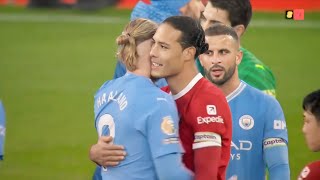 Virgil van Dijk VS Erling Haaland  Face to Face Moments [upl. by Millman]