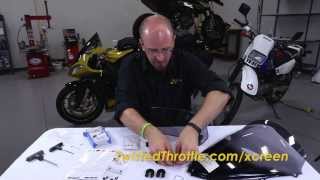 MRA XCreen Tour Motorcycle Windshield Extension ClampOn Installation Walk Through [upl. by Yeroc]