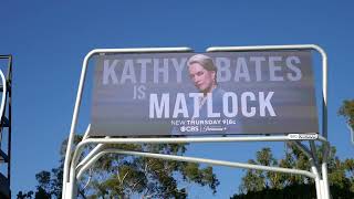 Matlock amp Disney Halloween Billboard Sunset Blvd Los Angeles California USA October 19 2024 [upl. by Caz131]