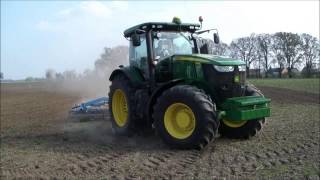 John Deere 7230R im Oderbruch 2014 [upl. by Dagney]