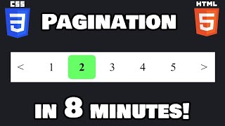 Learn CSS pagination in 8 minutes 🕮 [upl. by Sochor]