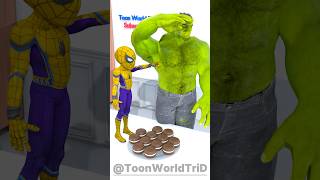 SpiderMan Secretly Eats Hulk’s Choco Macaron 🍫🍪 gta [upl. by Nyrhtac]