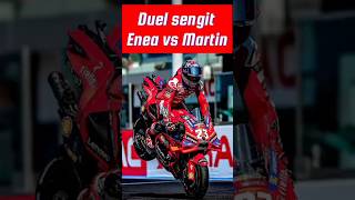 ENEA DUEL SENGIT DENGAN MARTIN eneabastianini jorgemartin motogp emiliaromagnagp [upl. by Oninotna]