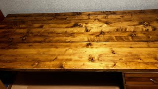 Making My Dream Desk From Cheap Wood FINISHED  Final Part [upl. by Ligetti]