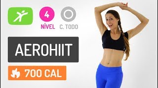 AEROHIIT COMPLETO PARA QUEIMAR 700 CALORIAS EM CASA  Treino de 35 minutos [upl. by Groves136]