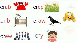 Consonant Blends  quotcrquot Words  Initial Blends quotcrquot four letter words  Learn Phonics for Kids [upl. by Aldarcie]