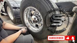 How To Polish A 225 Semi Wheel with SummerShine [upl. by Rheba]