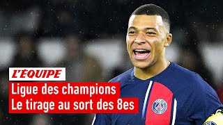 Le PSG face à la Real Sociedad  le tirage au sort des 8es de finale de la Ligue des champions [upl. by Rotceh]