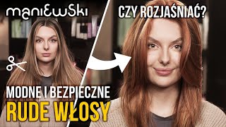 Rude włosy — modne i bezpieczne farbowanie bez rozjaśniania Metamorfoza włosów MACIEJ MANIEWSKI [upl. by Latsryc]