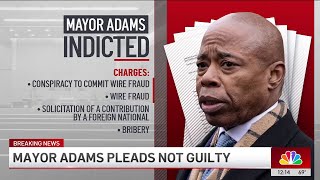 Mayor Eric Adams pleads not guilty in federal bribery case  NBC New York [upl. by Eliath]