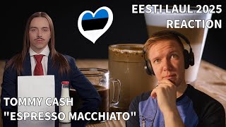 WINNER Tommy Cash quotEspresso Macchiatoquot REACTION  Estonia Eurovision 2025 [upl. by Safko]